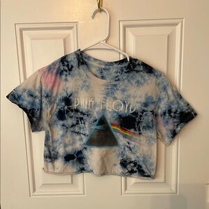 Pink Floyd Tie-Dye Crop Top